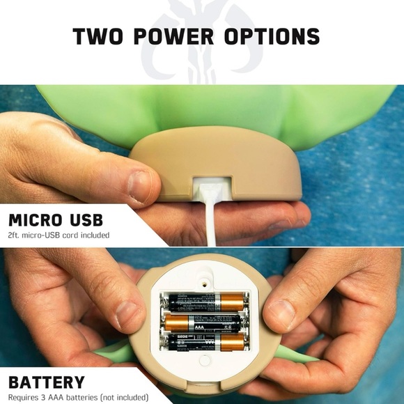 Star Wars LED Squishy Night Light Baby Yoda Lamp NWOT - Picture 3 of 8